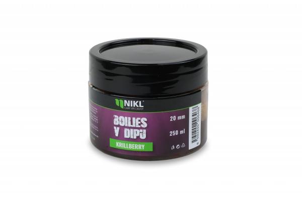 Nikl Boilies v dipu Krill Berry 250g