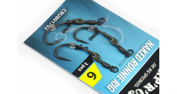 Carp´R´Us Návazec Ready Naked Ronnie rig - Predator 3ks 4