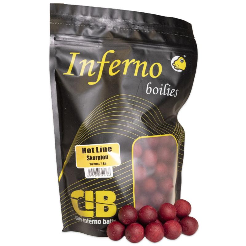 CARP INFERNO BOILIES HOT LINE - ŠKORPIÓN 24mm 1kg