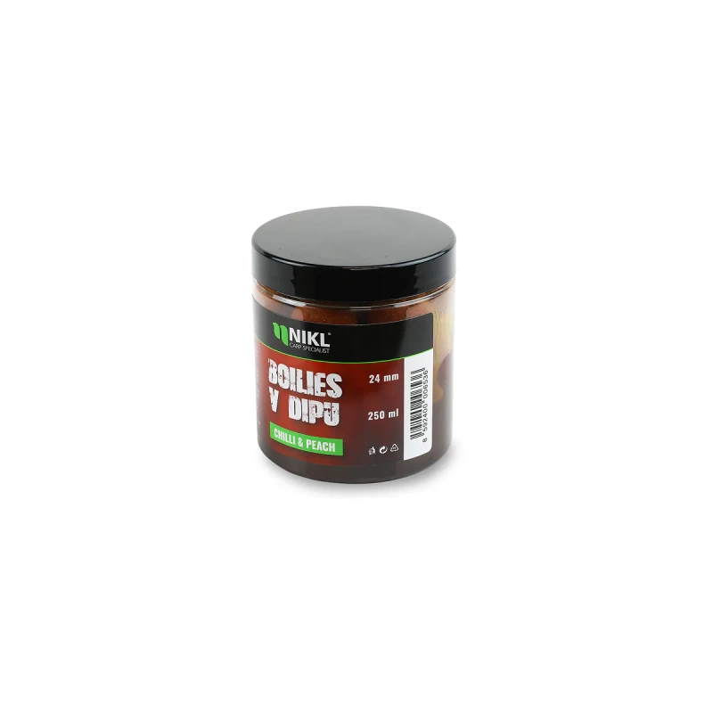 Nikl Boilies v dipu Chilli & Peach 250ml