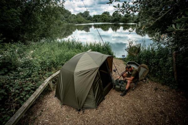 Trakker šilt + přehoz - Tempest Brolly 100T Skull Cap Wrap 5