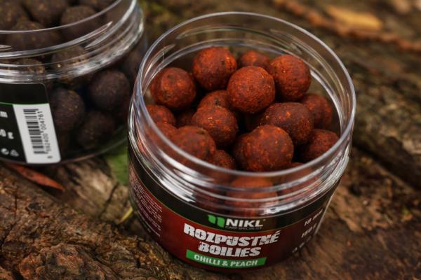 Nikl Rozpustné boilies Chilli & Peach 150g 3