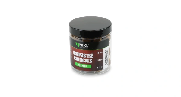 Nikl Rozpustné Criticals boilie Kill Krill 250ml 3
