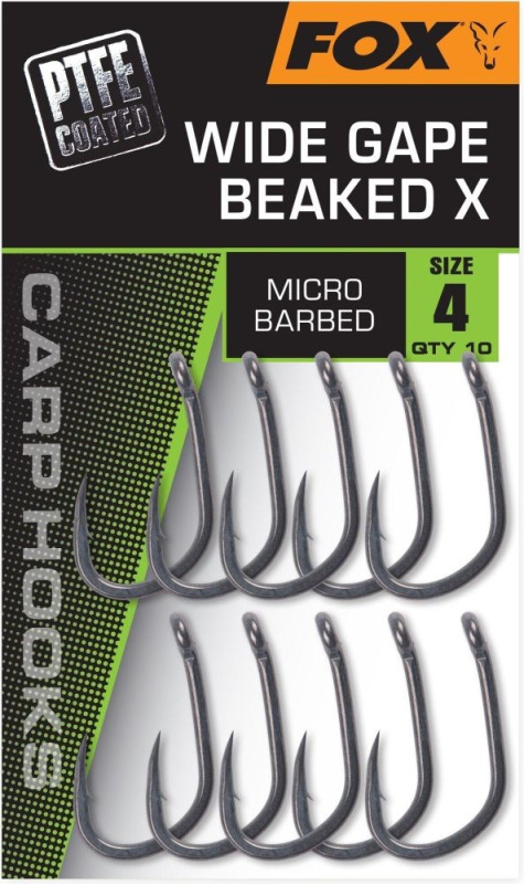 Fox Háčiky Wide Gape Beaked X 10 ks 2