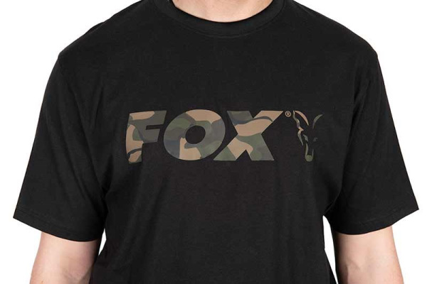 Fox Tričko Black Camo Logo T-Shirt 2