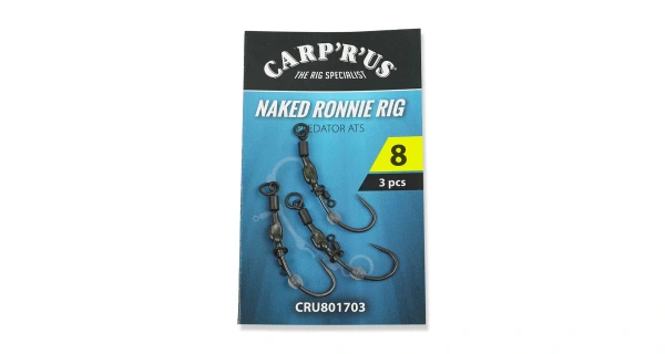 Carp´R´Us Návazec Ready Naked Ronnie rig - Predator 3ks 2