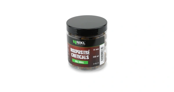 Nikl Rozpustné Criticals boilie Kill Krill 250ml 14