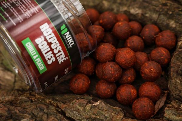 Nikl Rozpustné boilies Chilli & Peach 150g 4