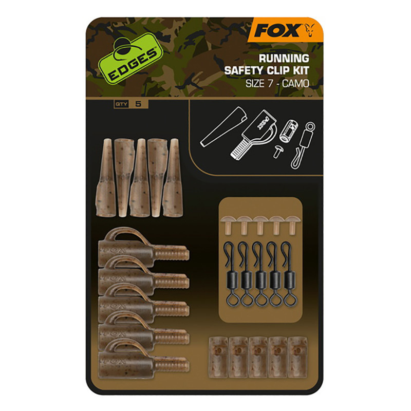 Fox Závesky Edges Camo Running Safety Clip Kit