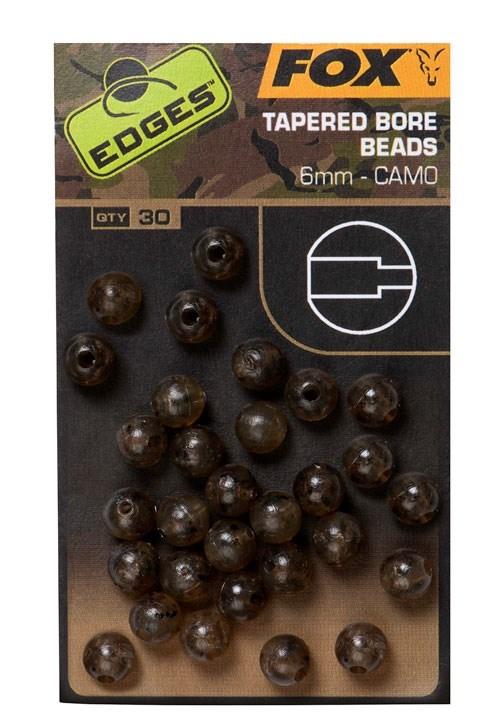 Fox Korálky Edges Camo Tapered Bore Bead 30 ks - 6 mm