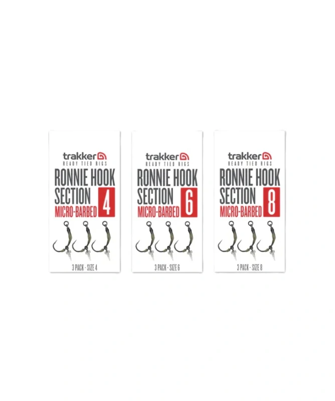 Trakker Koncová část návazce Ronnie Hook Section (Barbed) 3ks 4
