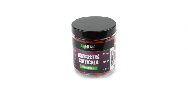 Nikl Rozpustné Criticals boilie Krill Berry 250ml 15