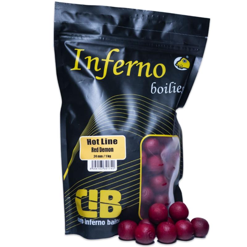 CARP INFERNO BOILIES HOT LINE - RED DEMON 24mm 1kg