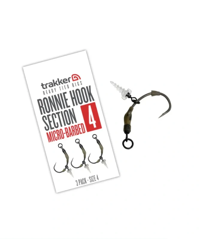 Trakker Koncová část návazce Ronnie Hook Section (Barbed) 3ks 1