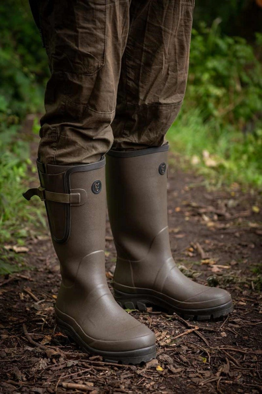 Fox Čižmy Neoprene Lined Camo Khaki Wellies 3