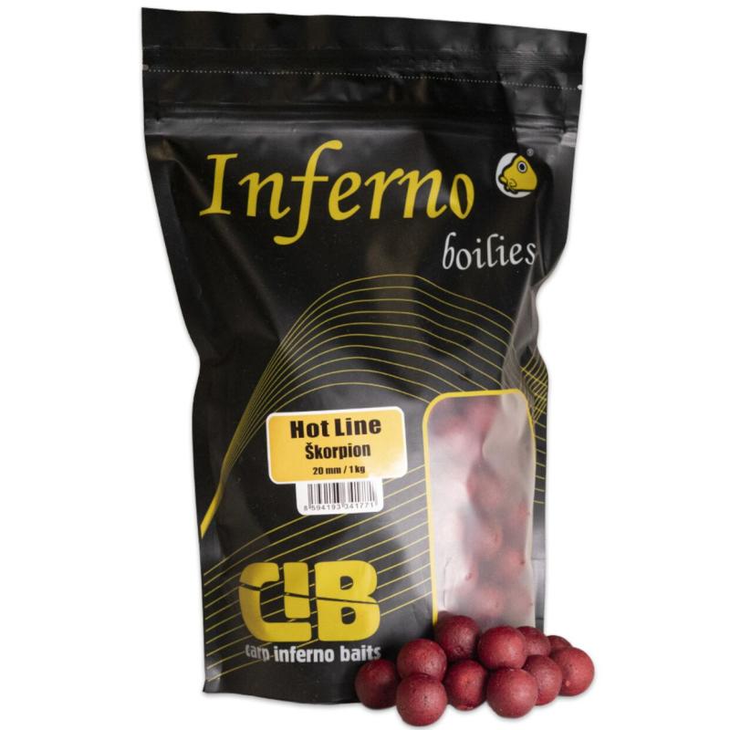 CARP INFERNO BOILIES HOT LINE - ŠKORPIÓN 20mm 1kg