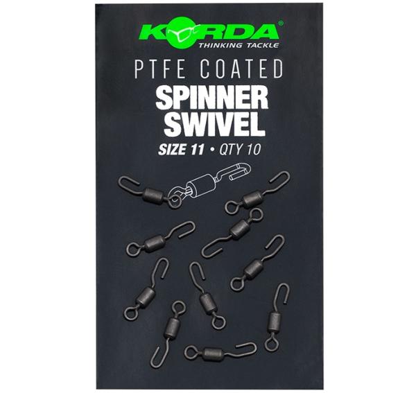 Korda Obratlík PTFE Spinner Swivel 8 ks Veľkosť 11