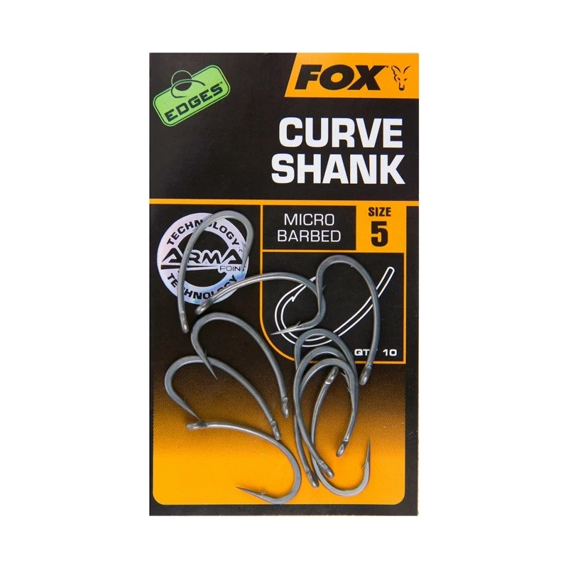 Fox háčiky Edges Curve Shortu - Veľkosť 4