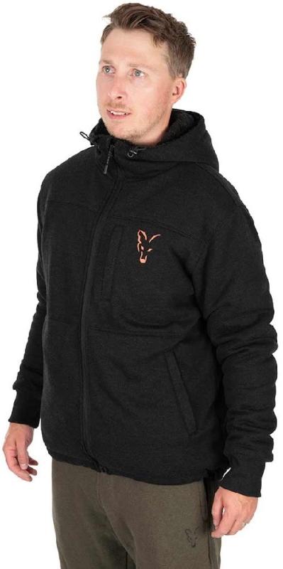 Fox Bunda Collection Sherpa Jacket Black Orange 1