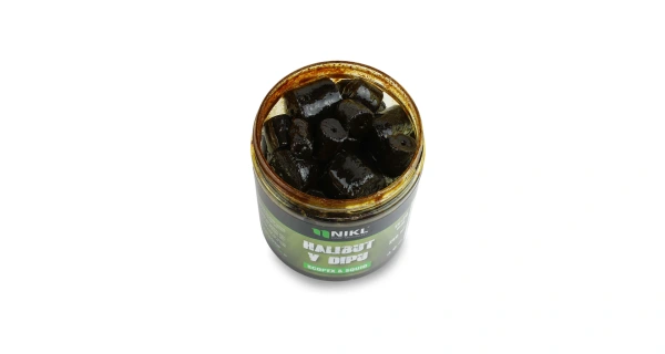 Nikl Black halibut pelety v dipu Scopex&Squid 15+20mm, 250ml 3