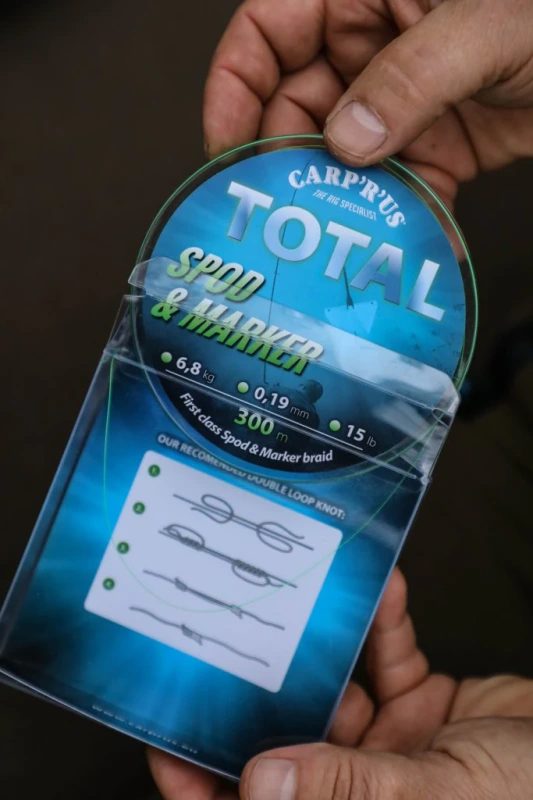 Carp´R´Us Splétaná šňůra Total Spod & Marker Braid Fluo Green 0,19mm, 15lb, 300m 5