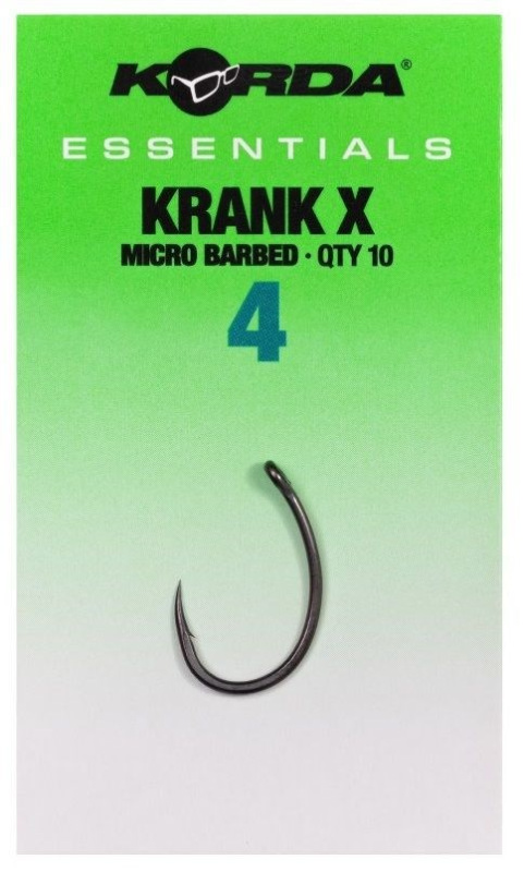 Korda Háčiky Essentials Krank X Barbed 10 ks 1