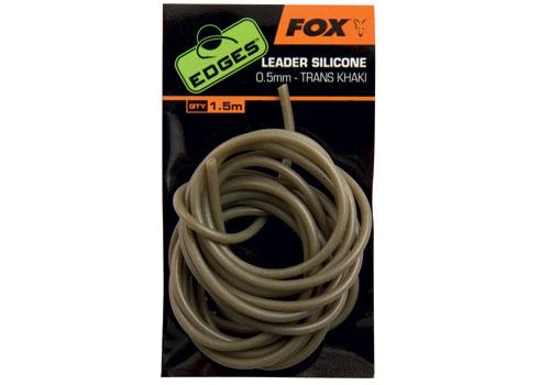 FOX EDGES™ Hadička Leader Silicone Trans Khaki (1,5m)