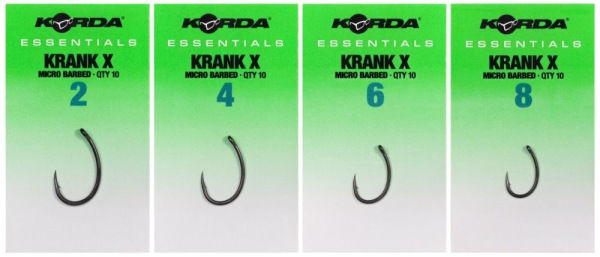 Korda Háčiky Essentials Krank X Barbed 10 ks 3