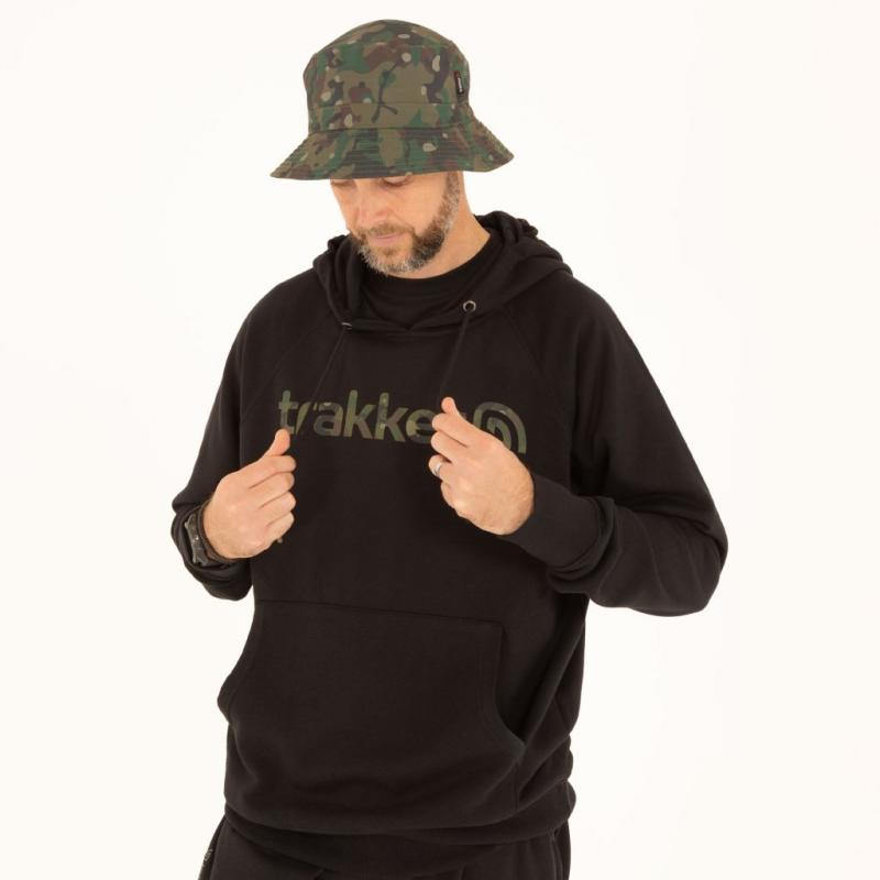 Trakker Mikina CR Logo Hoody Black Camo 4