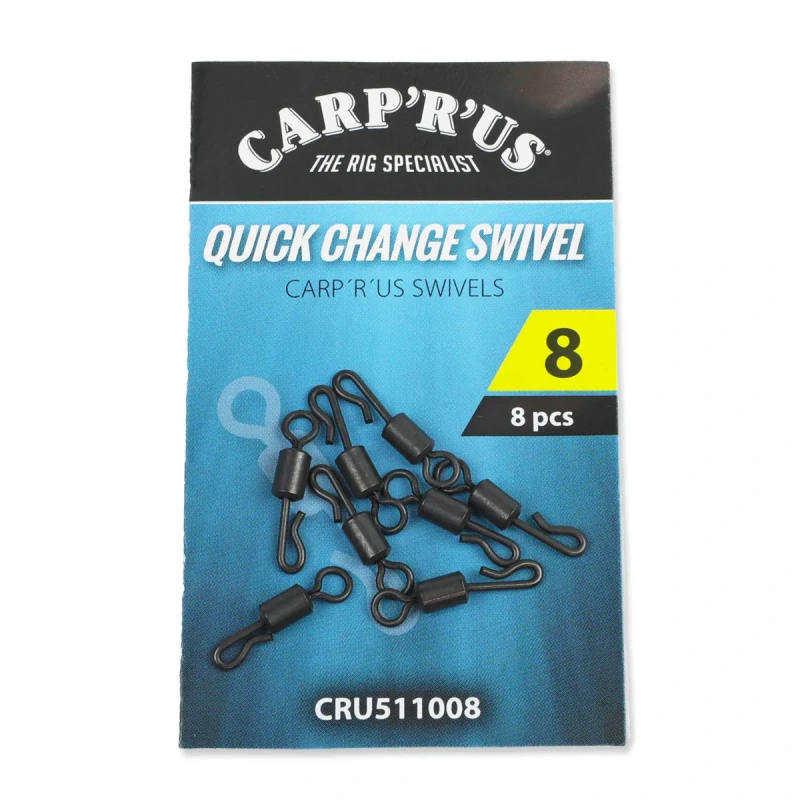 Carp´R´Us Obratlíky Quick Change Swivel - vel.8, 8ks