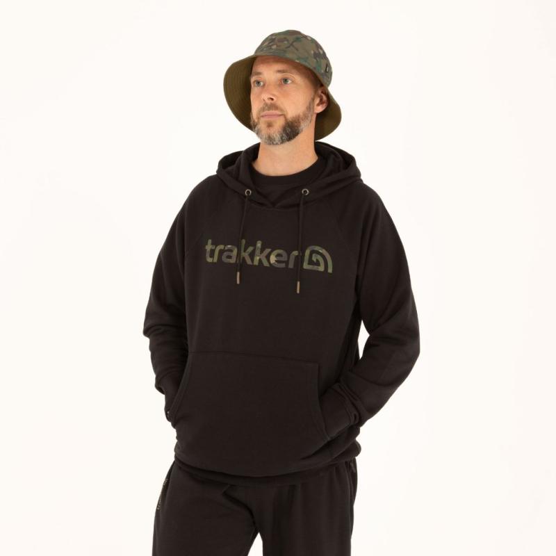 Trakker Mikina CR Logo Hoody Black Camo 2