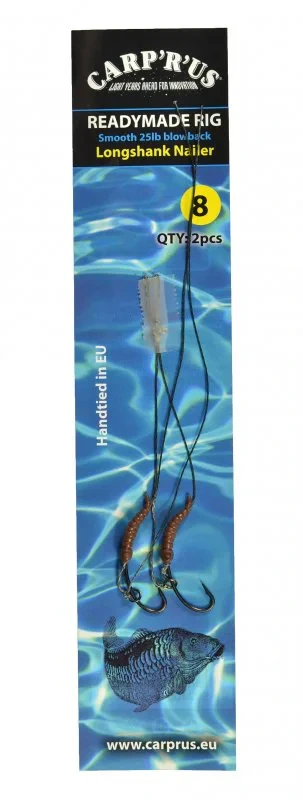 Carp´R´Us Návazec Blowback Rig Smooth 25lbs LNG vel.8, 2ks 1