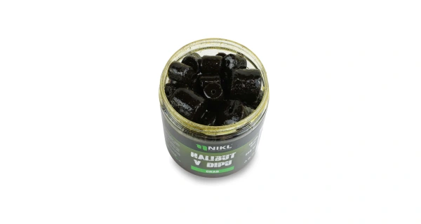 Nikl Black halibut pelety v dipu Crab 15+20mm, 250ml 1